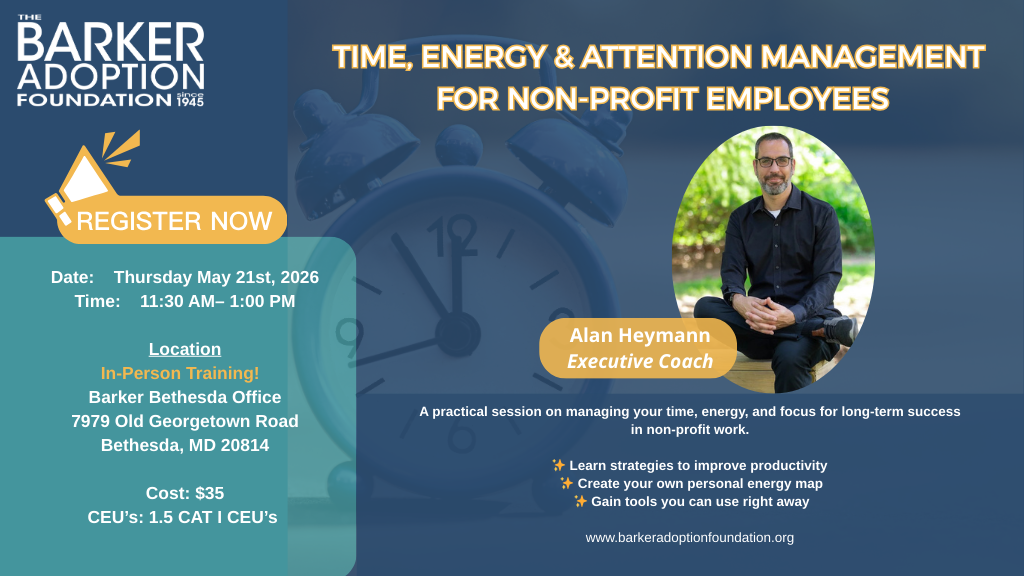 Time, Energy and Attention Management for Non-Profit Employees