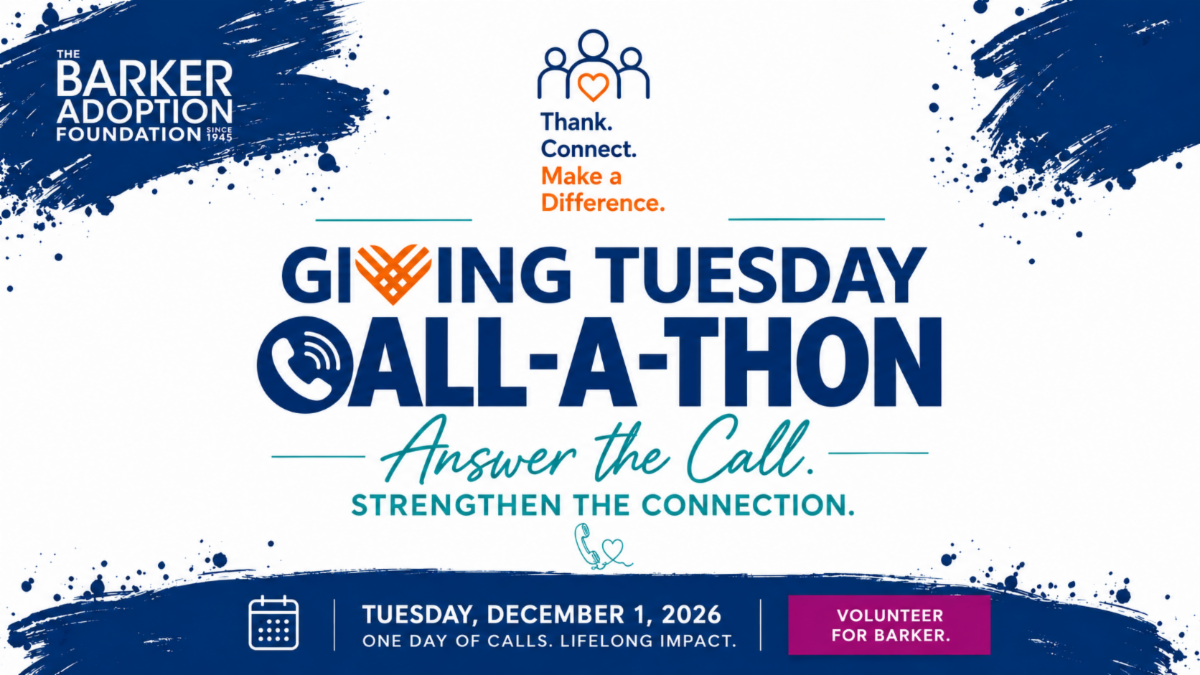Dec 2026 Giving Tuesday Call-a-Thon Join us on Tuesday, December 1, for Barker's Giving Tuesday Call-a-Thon!